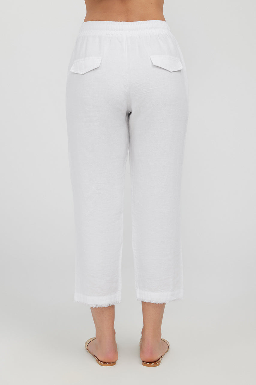 LIDO 3/4 LINEN PANT