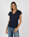 MUST HAVE V NECK TEE SS24